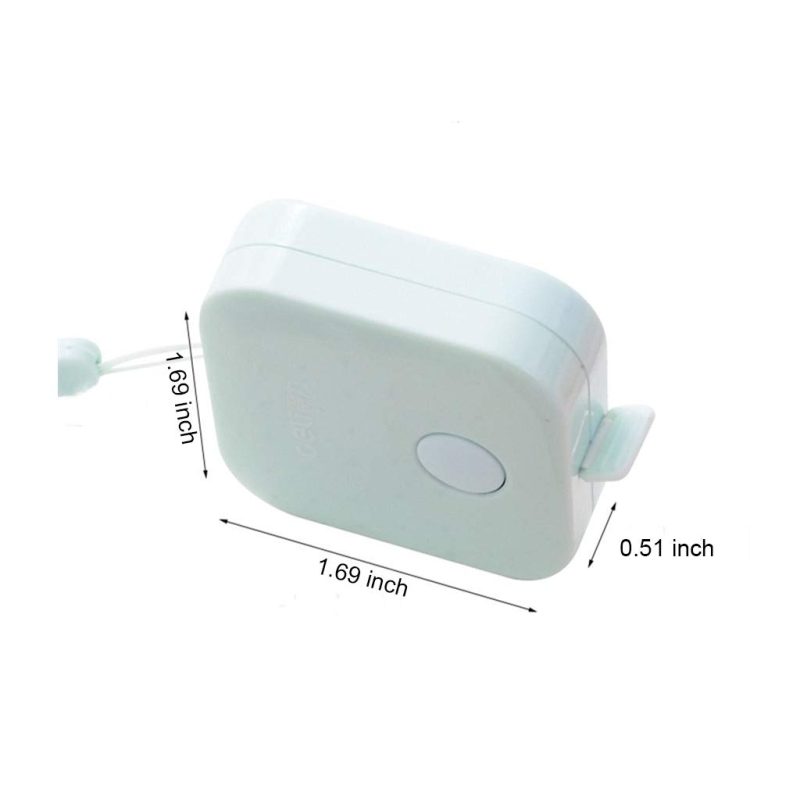4 Pack Soft Measure, 4 Colors, 60 in / 1.5 m, Push Button, Retractable Soft Tape for Sewing and Cloth Ruler - Image 2
