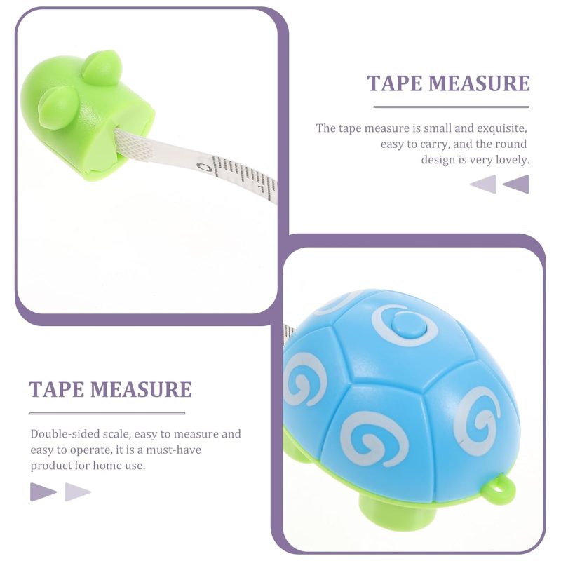 Roll Tape Measure Dressmaker Ruler Tape Children Height Ruler Sewing Tape for Fabric Soft Measuring Tape Tape Flexible Measuring Tape Multifunction Plastic Turtle - Image 2