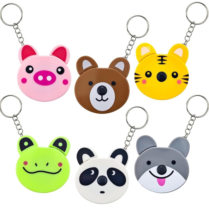 6 Pack Animal Retractable Small Tape Measure Body Measuring Tape for Sewing, Seamstress, Tailor, Cloth, Waist, Crafting, Fitness, Dual Sided Multipurpose - Accurate & Precise